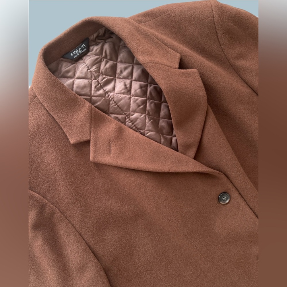 Jos. A. Bank Cashmere and Wool Chocolate Men’s Over Coat Pre Owned